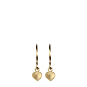 10K Gold Tiny Lotus Earrings