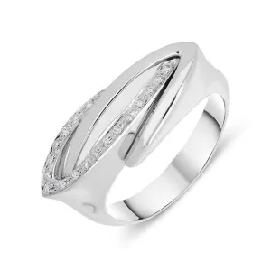 18ct White Gold 0.10ct Diamond Dress Ring D