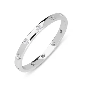 18ct White Gold 0.13ct Diamond Wedding Eternity Ring