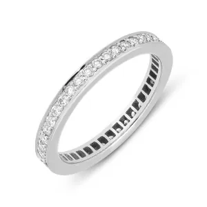 18ct White Gold 0.39ct Diamond Wedding Full Eternity Ring