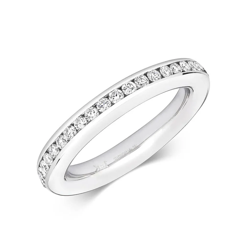 18ct White Gold 1.00ct Diamond Brilliant Cut Eternity Ring