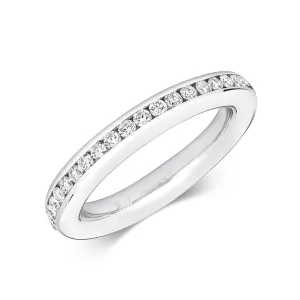 18ct White Gold 1.00ct Diamond Brilliant Cut Eternity Ring