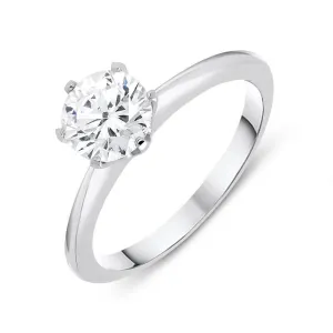 18ct White Gold 1.00ct Diamond Brilliant Cut Solitaire Ring D