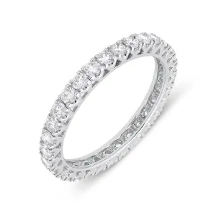 18ct White Gold 1.06ct Diamond Full Eternity Ring
