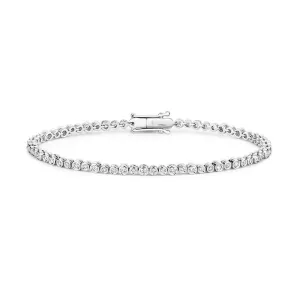 18ct White Gold 1.50ct Diamond Tennis Bracelet