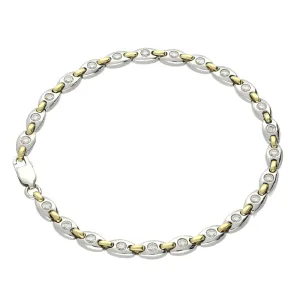18ct Yellow and White Gold 1.03ct Diamond Bracelet