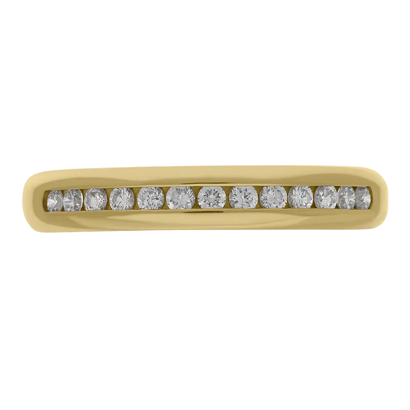 18ct Yellow Gold 0.24ct Diamond Half Eternity Ring