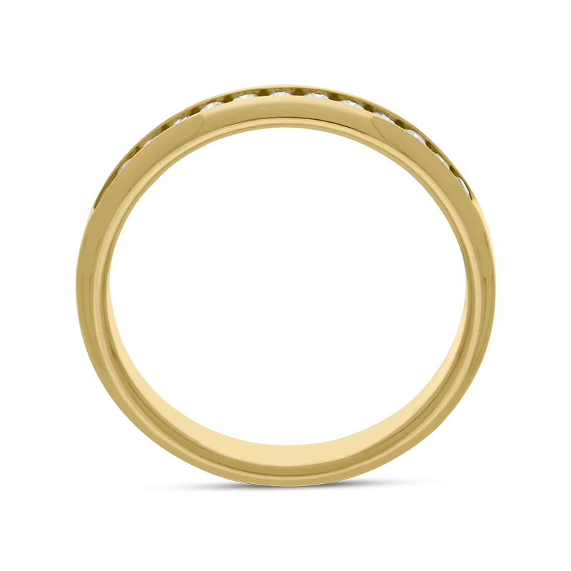 18ct Yellow Gold 0.24ct Diamond Half Eternity Ring