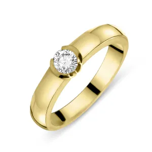 18ct Yellow Gold 0.30ct Diamond Solitaire Ring