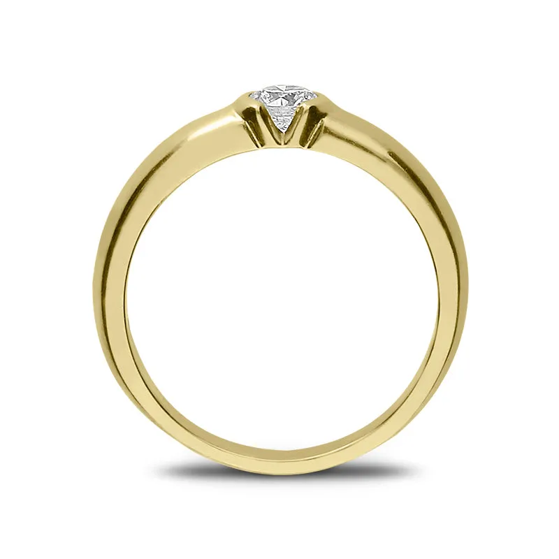 18ct Yellow Gold 0.30ct Diamond Solitaire Ring