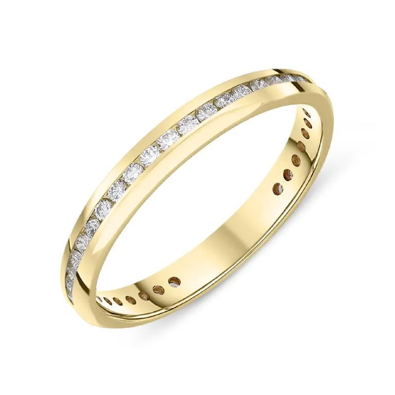18ct Yellow Gold 0.40ct Diamond Channel Set Eternity Ring