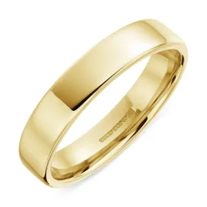 18ct Yellow Gold 6mm Bevelled Edge Wedding Ring