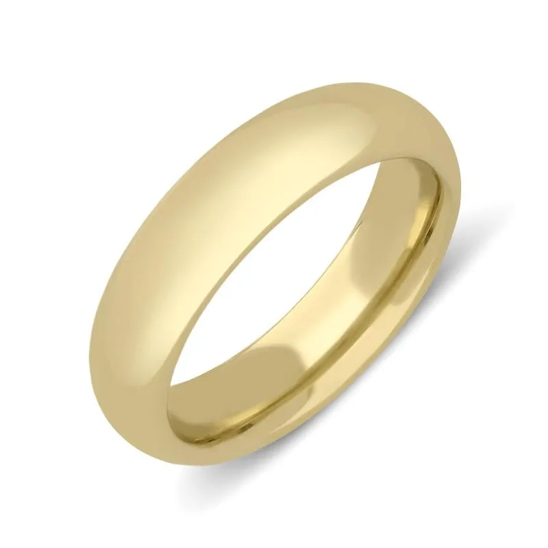 18ct Yellow Gold 6mm Court Shape Wedding Ring