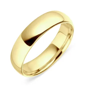 18ct Yellow Gold 6mm Court Shape Wedding Ring