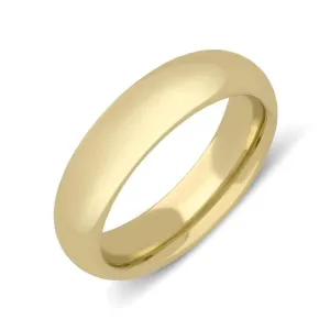 18ct Yellow Gold 6mm Court Shape Wedding Ring