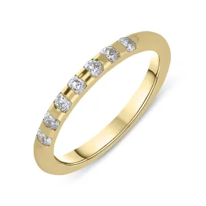 18ct Yellow Gold Diamond Brilliant Cut Wedding Ring