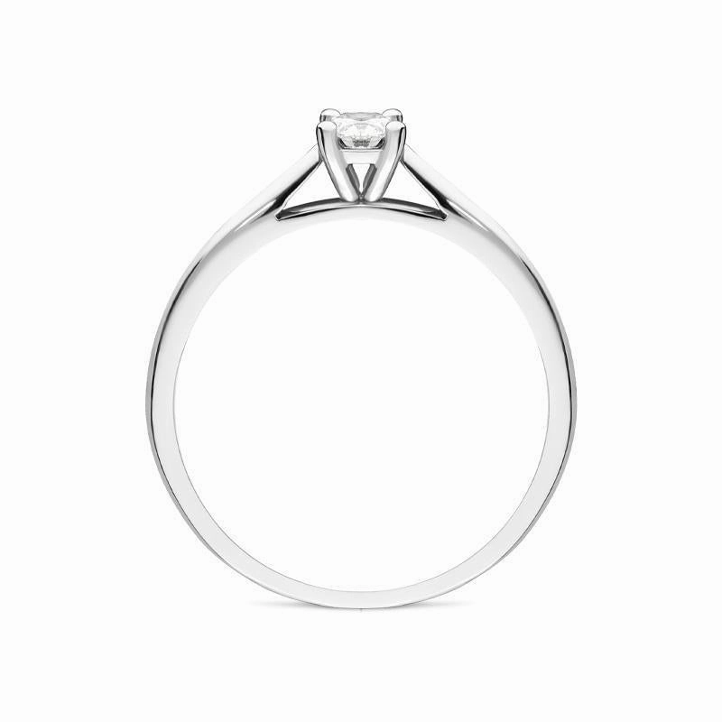 18ct White Gold 0.20ct Diamond Brilliant Cut Solitaire Ring