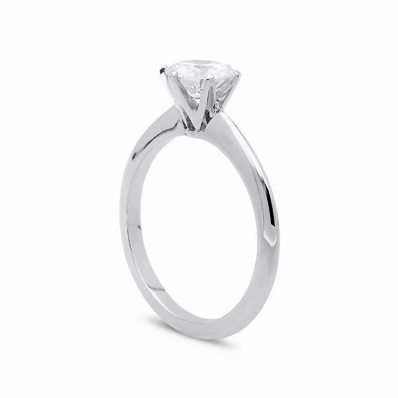18ct White Gold 1.00ct Diamond Brilliant Cut Solitaire Ring D