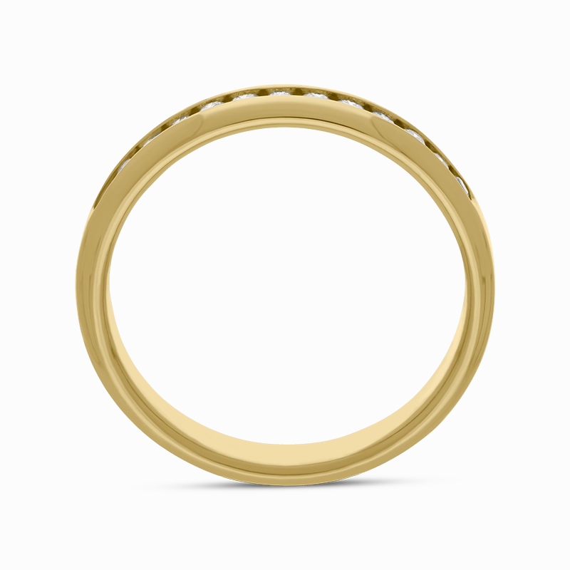 18ct Yellow Gold 0.24ct Diamond Half Eternity Ring