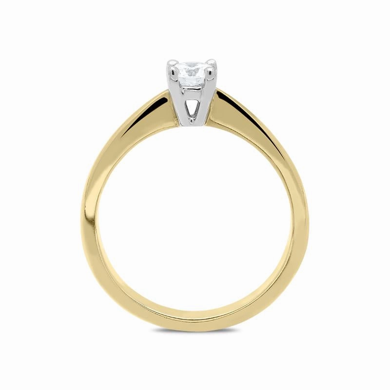 18ct Yellow Gold 0.30ct Diamond Brilliant Cut Solitaire Ring