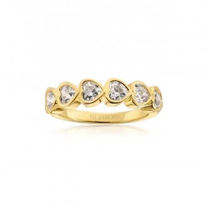 18k Gold Plated Amorino Ring SJ-R2494-CZ-YG