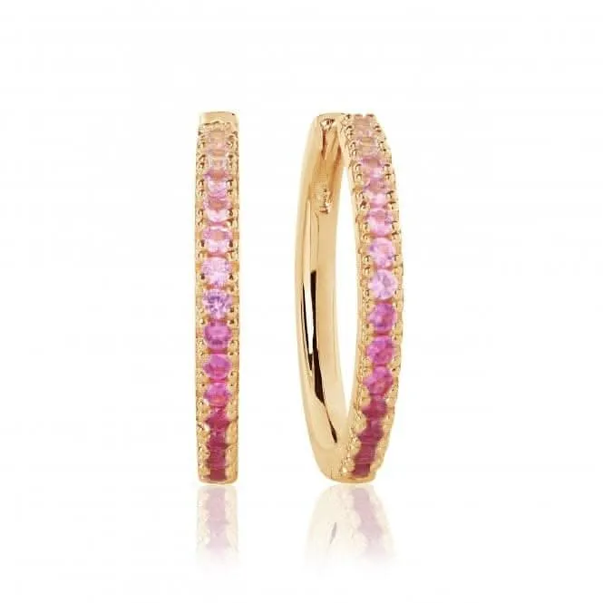18k Gold Plated Ellera Grande Earrings SJ-E2869-GPK-YG