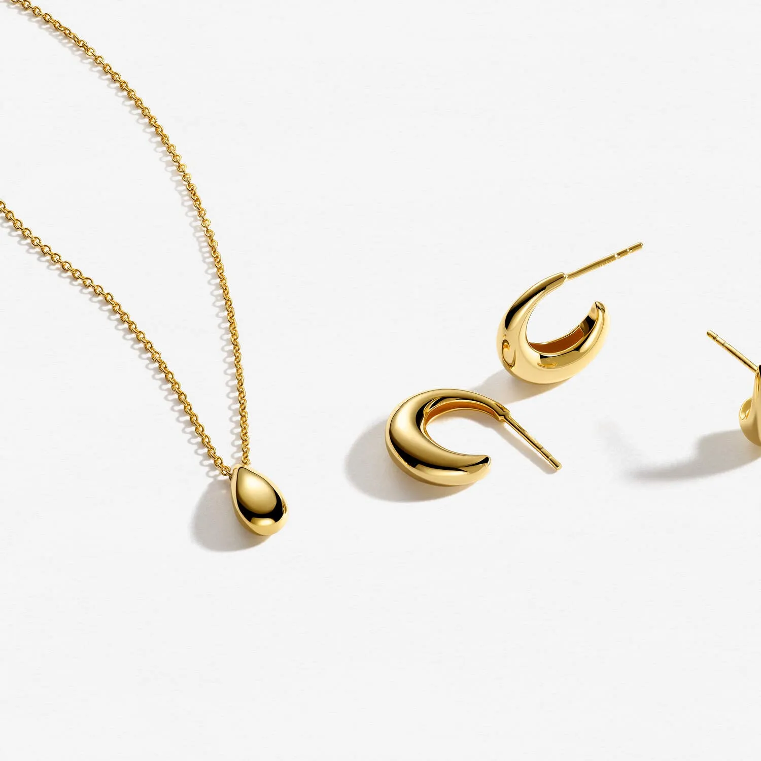 18K Gold Plated Gocciolina Piccolo Earrings SJ-E2720-YG