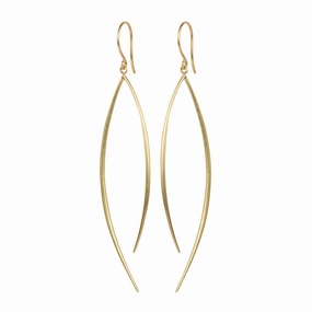18K Gold Large O Earrings