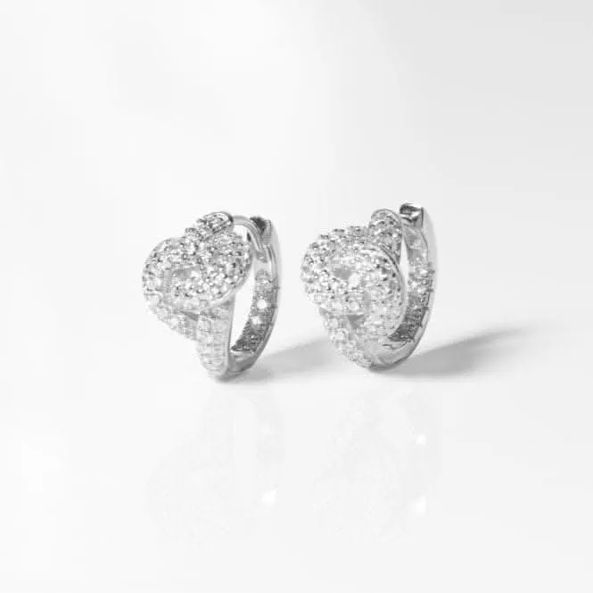 925 Sterling Silver Imperia Creolo Earrings SJ-E10752-CZ