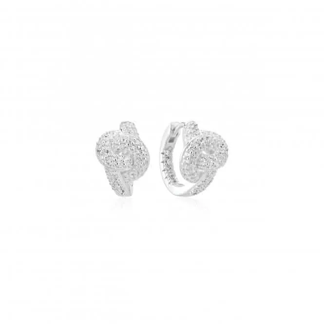 925 Sterling Silver Imperia Creolo Earrings SJ-E10752-CZ