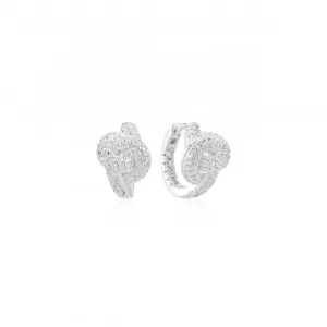 925 Sterling Silver Imperia Creolo Earrings SJ-E10752-CZ