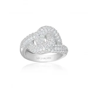 925 Sterling Silver Imperia Ring SJ-R10752-CZ-54