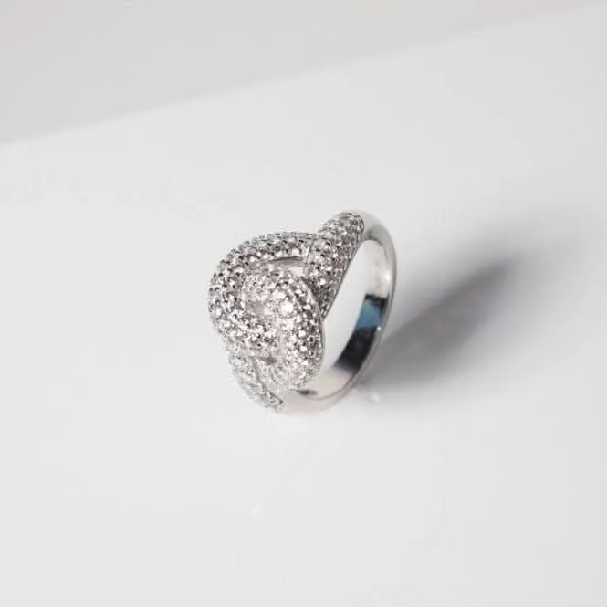 925 Sterling Silver Imperia Ring SJ-R10752-CZ-54