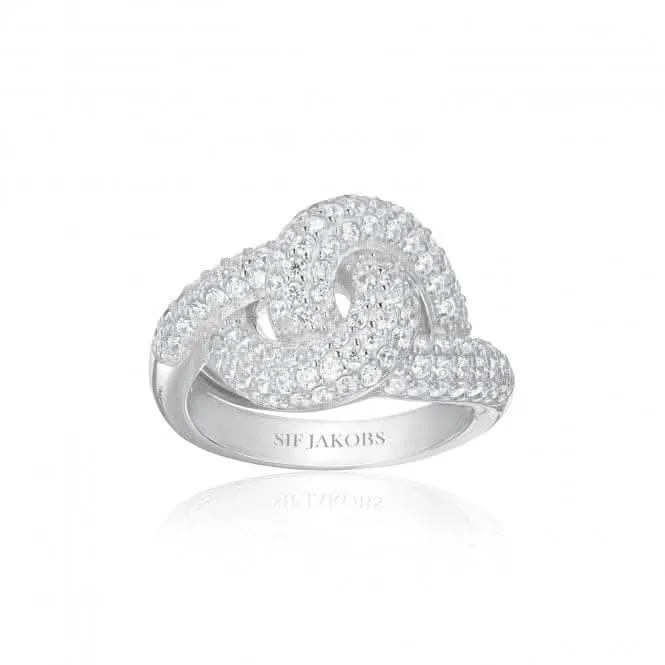 925 Sterling Silver Imperia Ring SJ-R10752-CZ-54