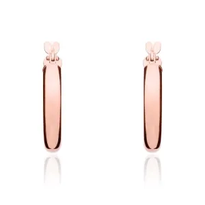 9ct Rose Gold 17mm Hoop Earrings
