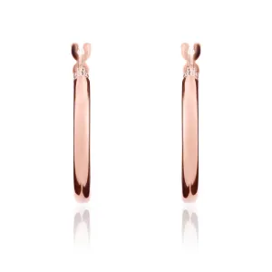 9ct Rose Gold 18.5mm Hoop Earrings