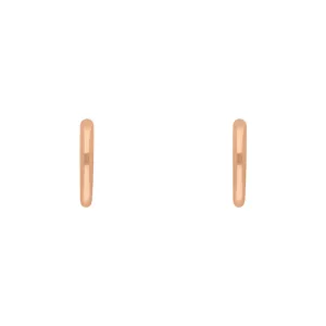 9ct Rose Gold Round Hoop Earrings