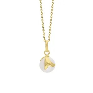 9ct Yellow Gold Freshwater Pearl Encased Pendant