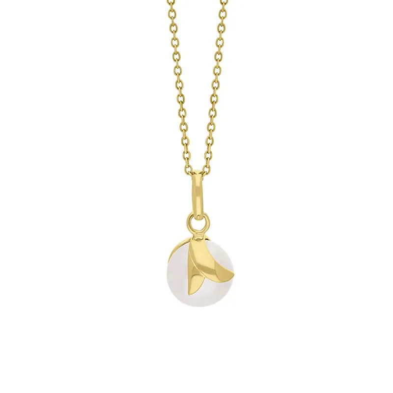 9ct Yellow Gold Freshwater Pearl Encased Pendant
