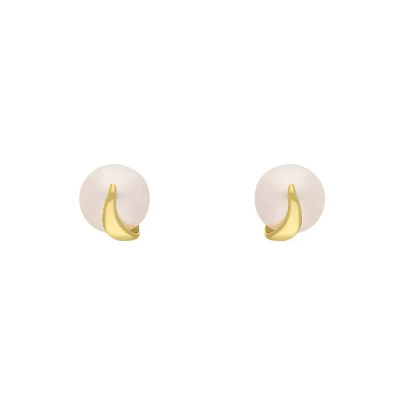 9ct Yellow Gold Freshwater Pearl Stud Earrings