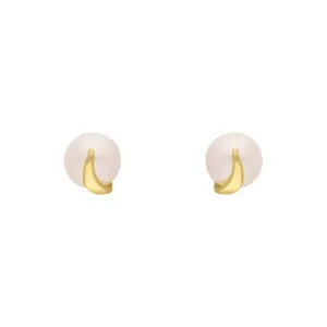 9ct Yellow Gold Freshwater Pearl Stud Earrings
