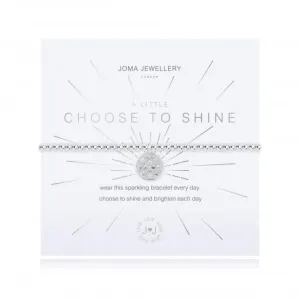 A Little Choose To Shine Silver 17.5cm Stretch Bracelet 4353