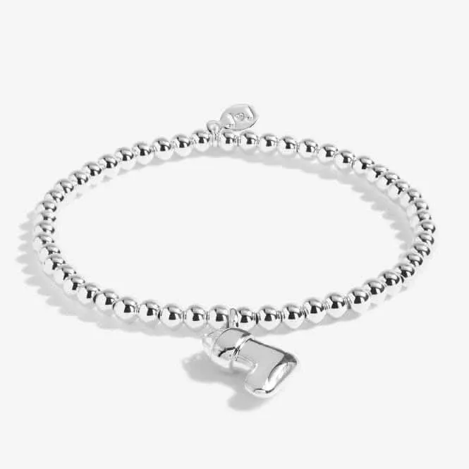 A Little Feeling Festive Silver 17.5cm Stretch Bracelet 5462