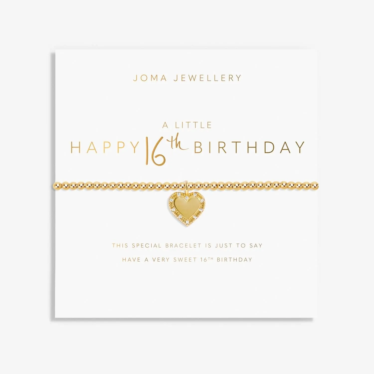A Little Happy 16th Birthday Gold Plated Bracelet 8217