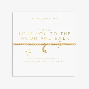 A Little Love You To the Moon & Back Gold Plated Bracelet 8212