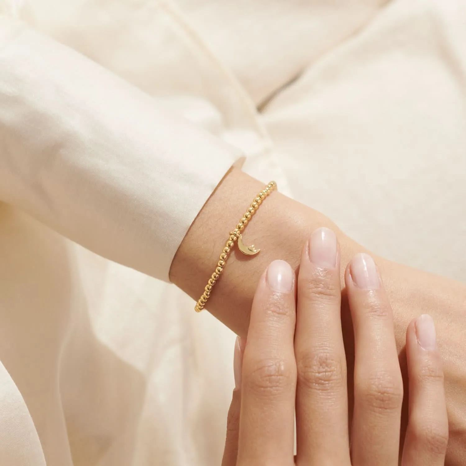 A Little Love You To the Moon & Back Gold Plated Bracelet 8212