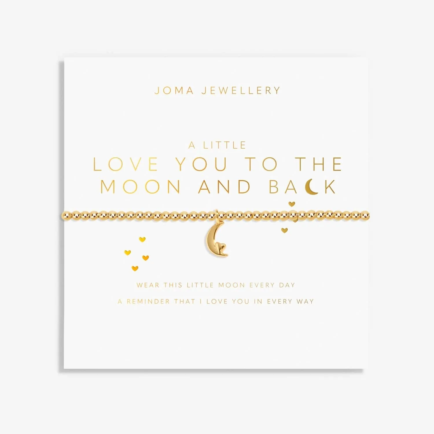 A Little Love You To the Moon & Back Gold Plated Bracelet 8212