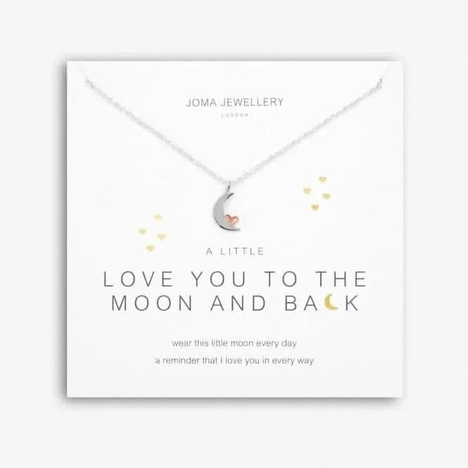 A Little 'Love You To The Moon And Back' Silver 46cm   5cm Extender Necklace 5280