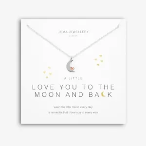 A Little 'Love You To The Moon And Back' Silver 46cm   5cm Extender Necklace 5280