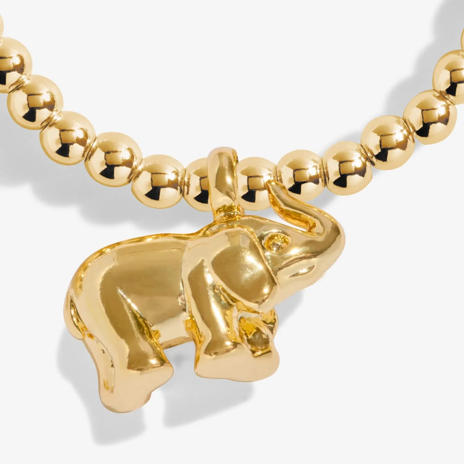 A Little Lucky Elephant Gold Plated Bracelet 8219